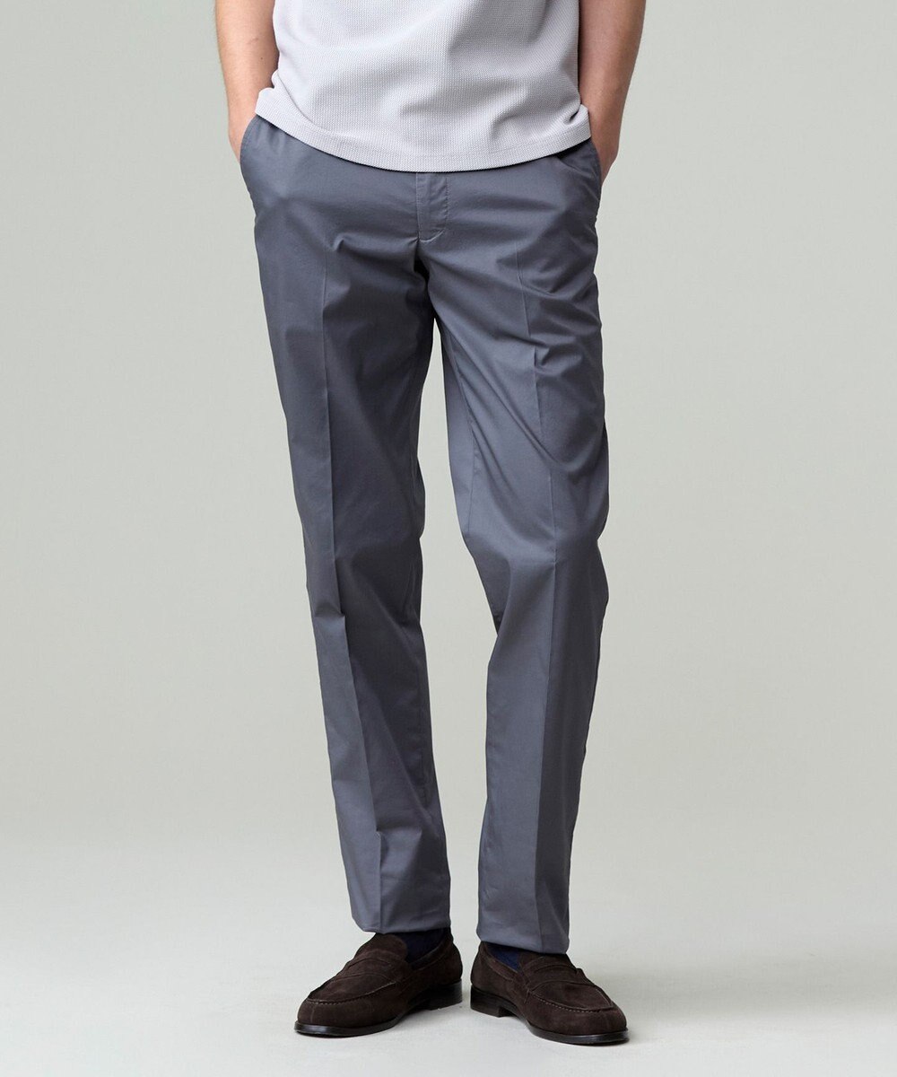J.PRESS MEN 【ストレッチ】グリストーンダンプ ステムテーパードパンツ 
