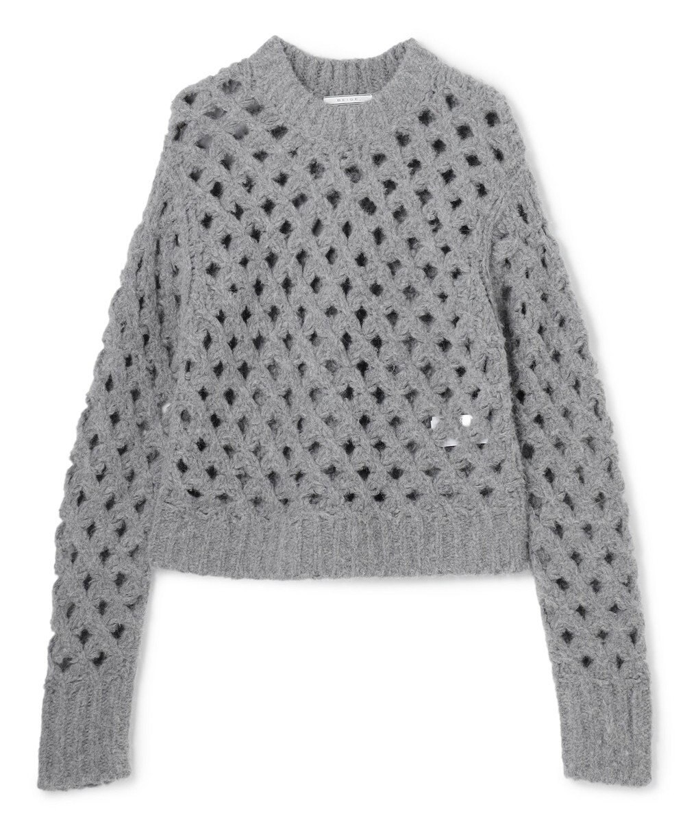 BEIGE， KOKOMO / ウールアルパカメッシュニット 