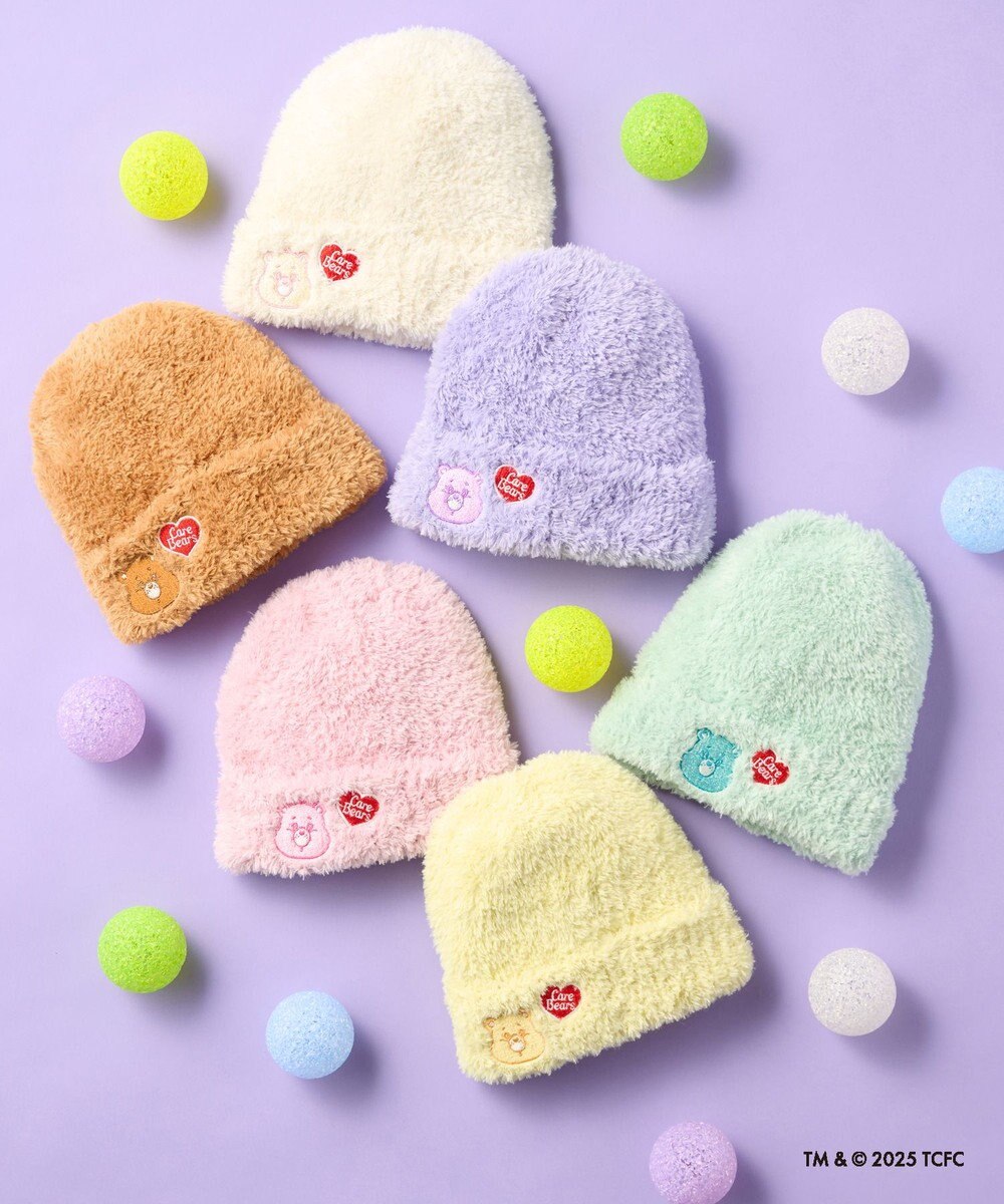 MOONBAT Care Bears(ケアベア) ボリュームへアリービーニー ニット帽 帽子 手洗い可能 