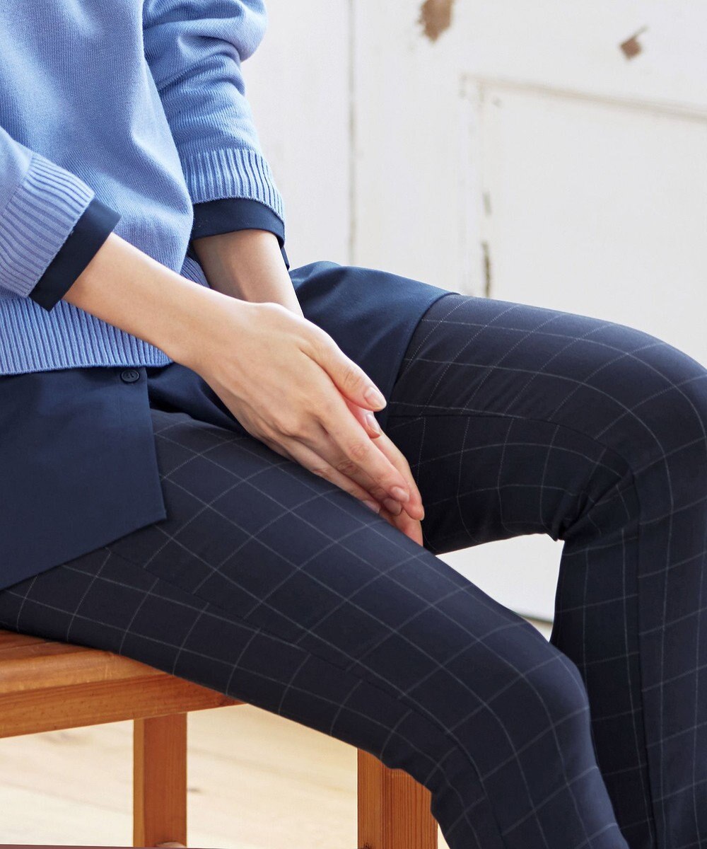 Tiaclasse 【洗える】ストレッチスリムパンツ 