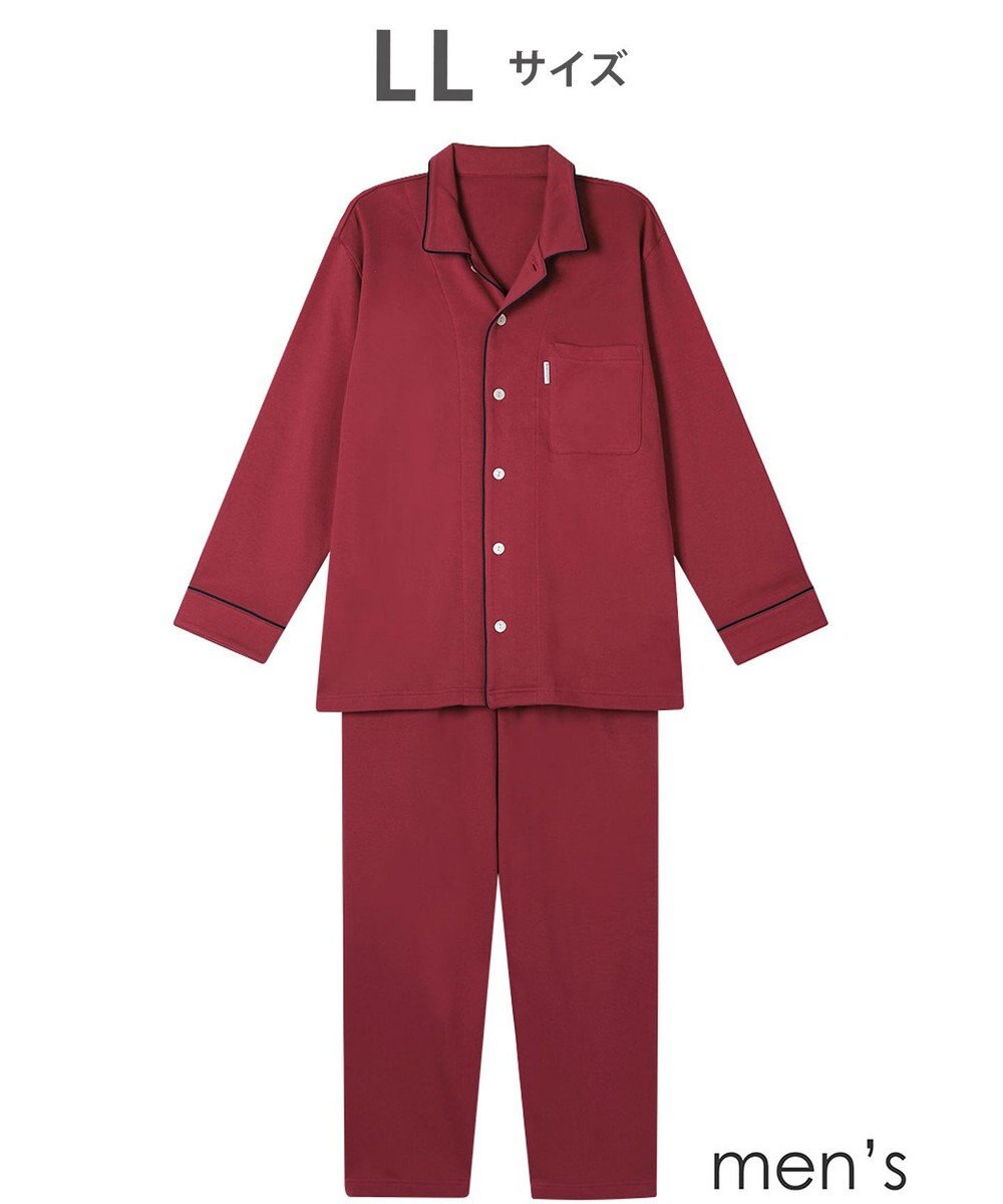 ワコール／睡眠科学 メンズ パジャマ 綿100%(本体) あったか 長袖 長ズボン YGW451 睡眠科学／ワコール 