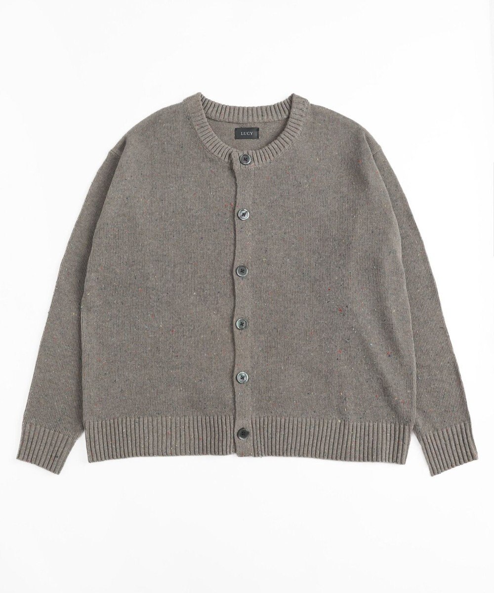 WEGO ネップクルーネックカーディガン 