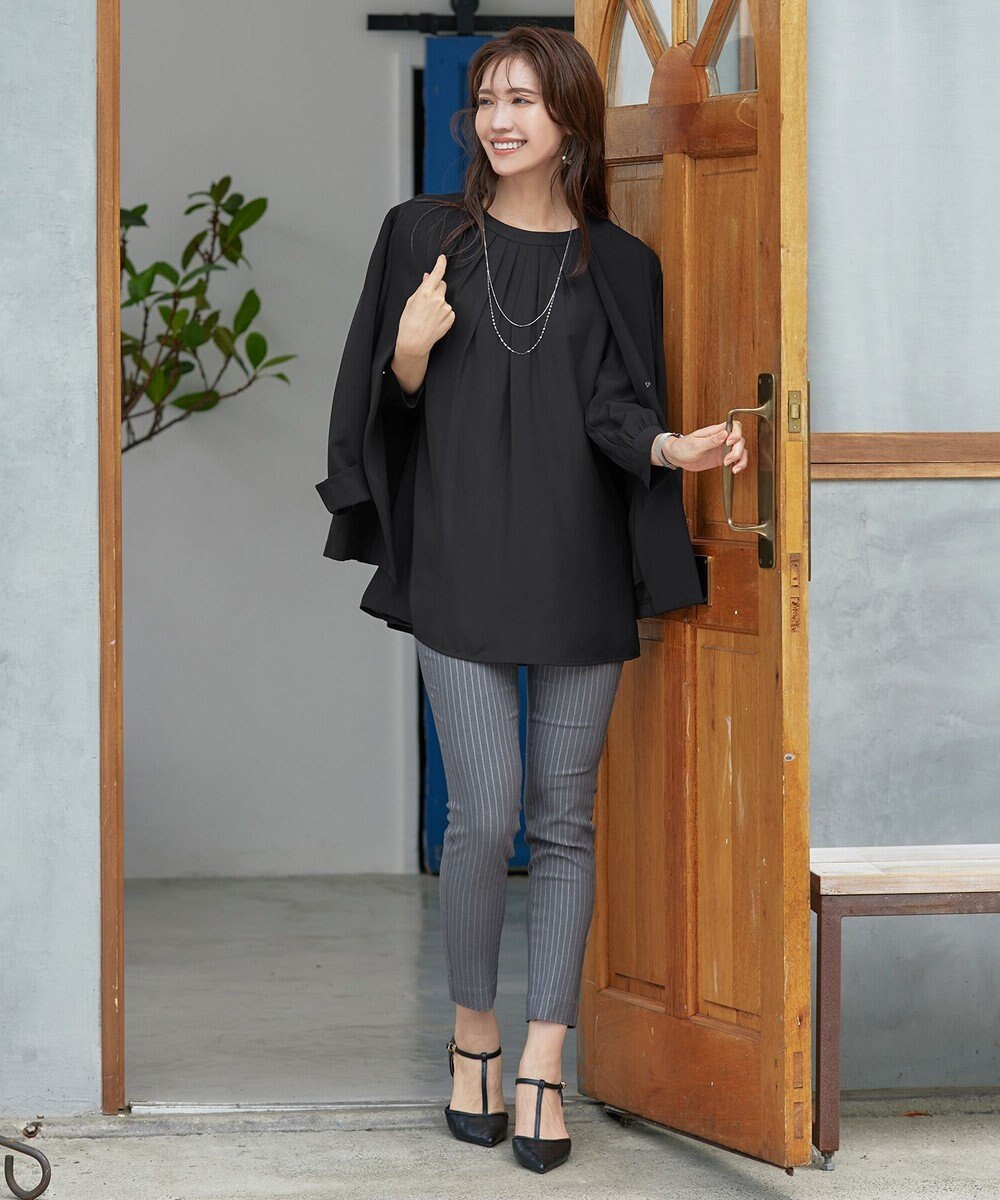 Tiaclasse 【洗える】ストレッチスリムパンツ 