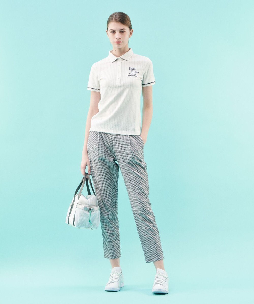 23区GOLF 【WOMEN】【撥水】ギンガムサッカー テーパードパンツ 