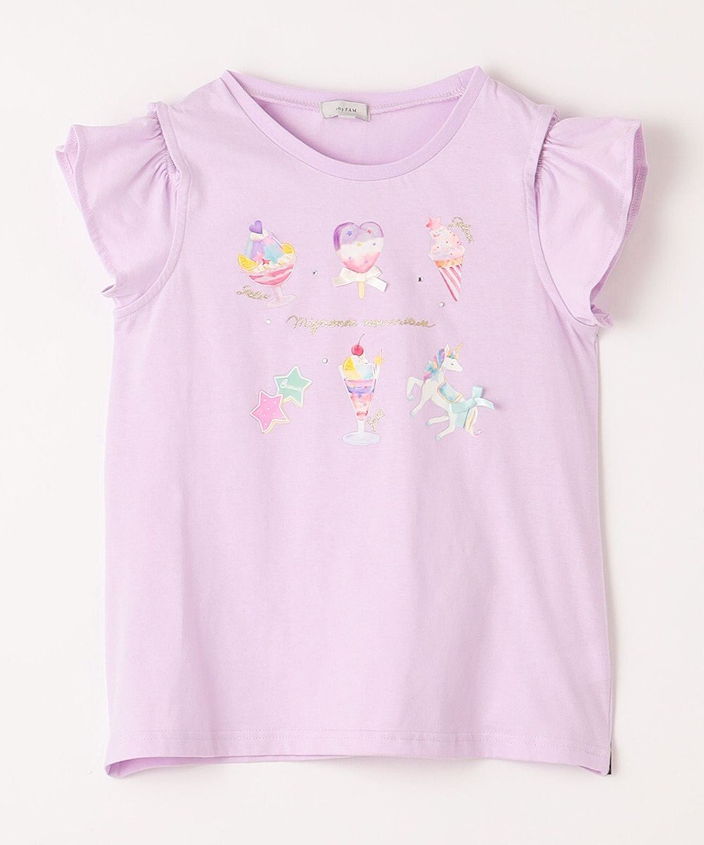 ANY KIDS スイーツ オン・オフショルダー Tシャツ 