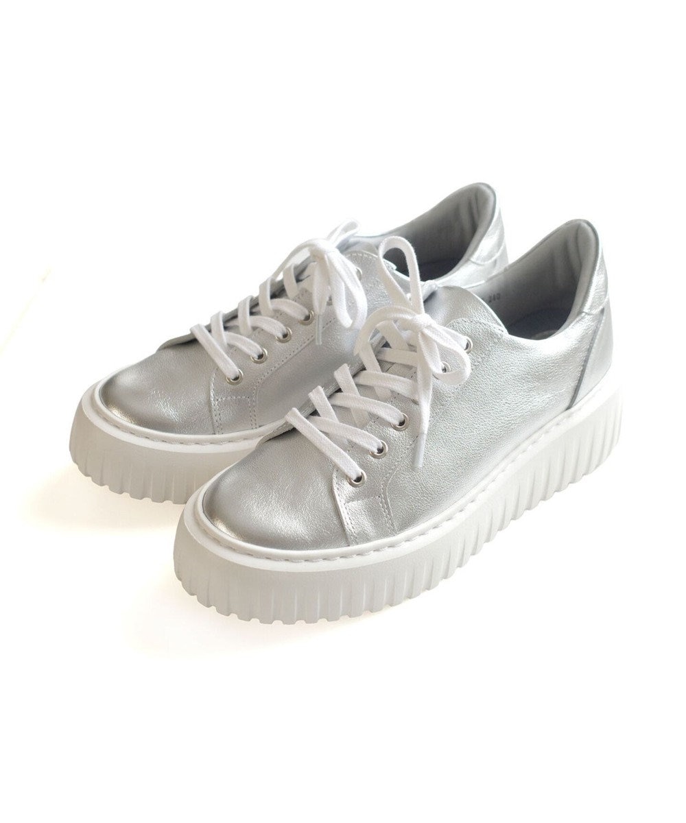 Pointer 日本製 レースアップ厚底スニーカー 