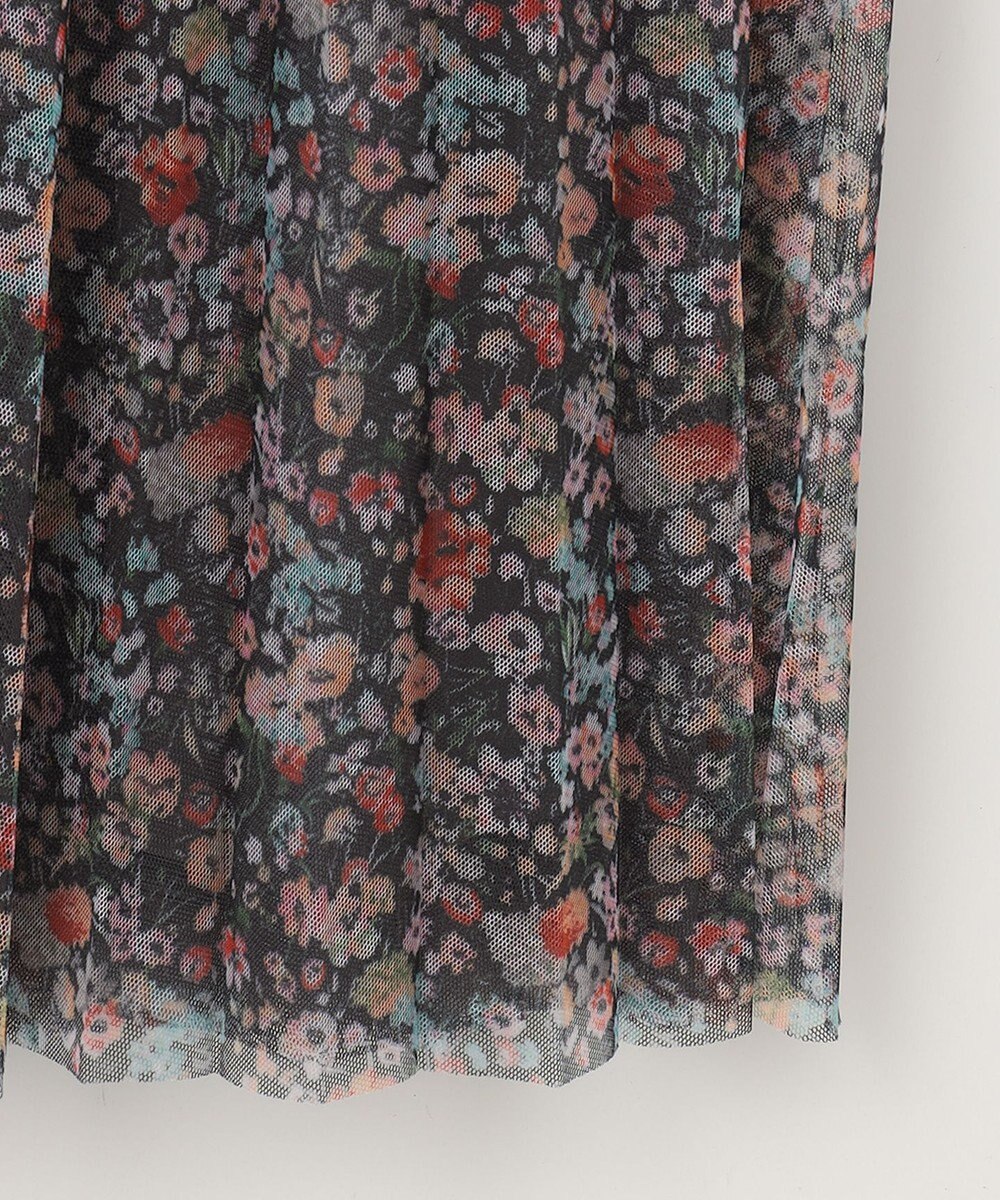 ANY 【ウエストゴム】プリーツチュールスカート 