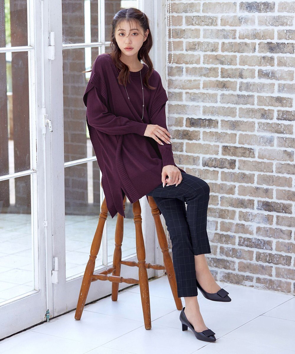 Tiaclasse 【洗える】ストレッチスリムパンツ 