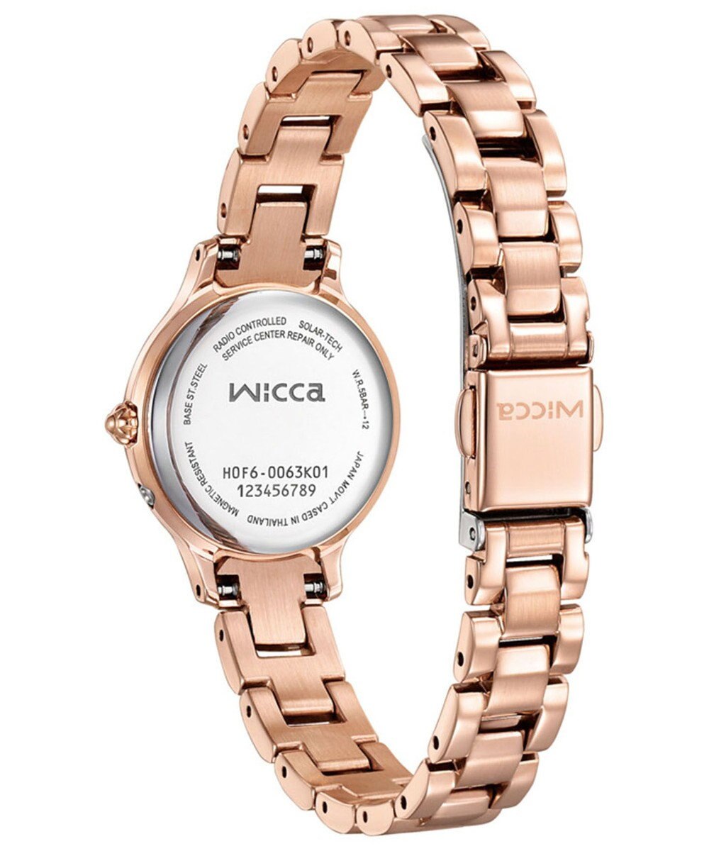 CITIZEN 【wicca】レトロクラシカルなソーラーテック電波時計 ベルト調整簡単 ギフトにぴったり 