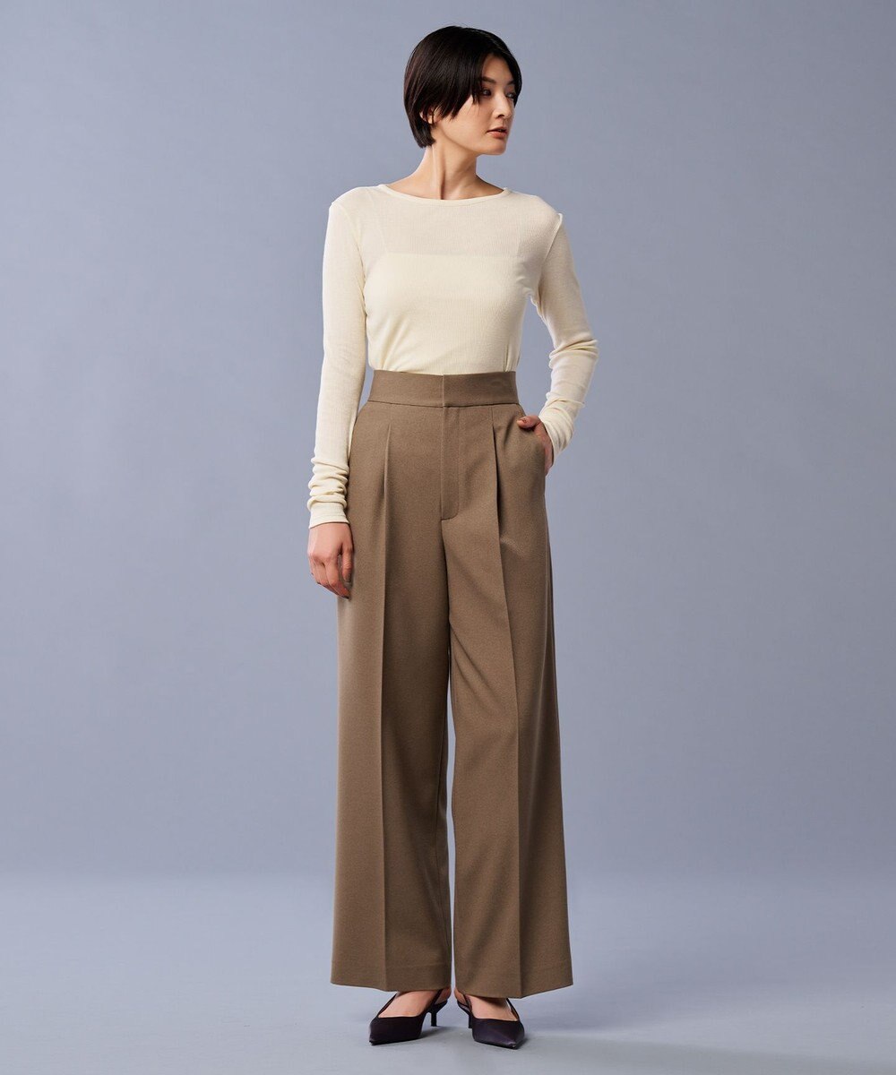 uncrave アルビニスタシフォンテレコ ボートネック カットソー（uncrave STANDARD） 