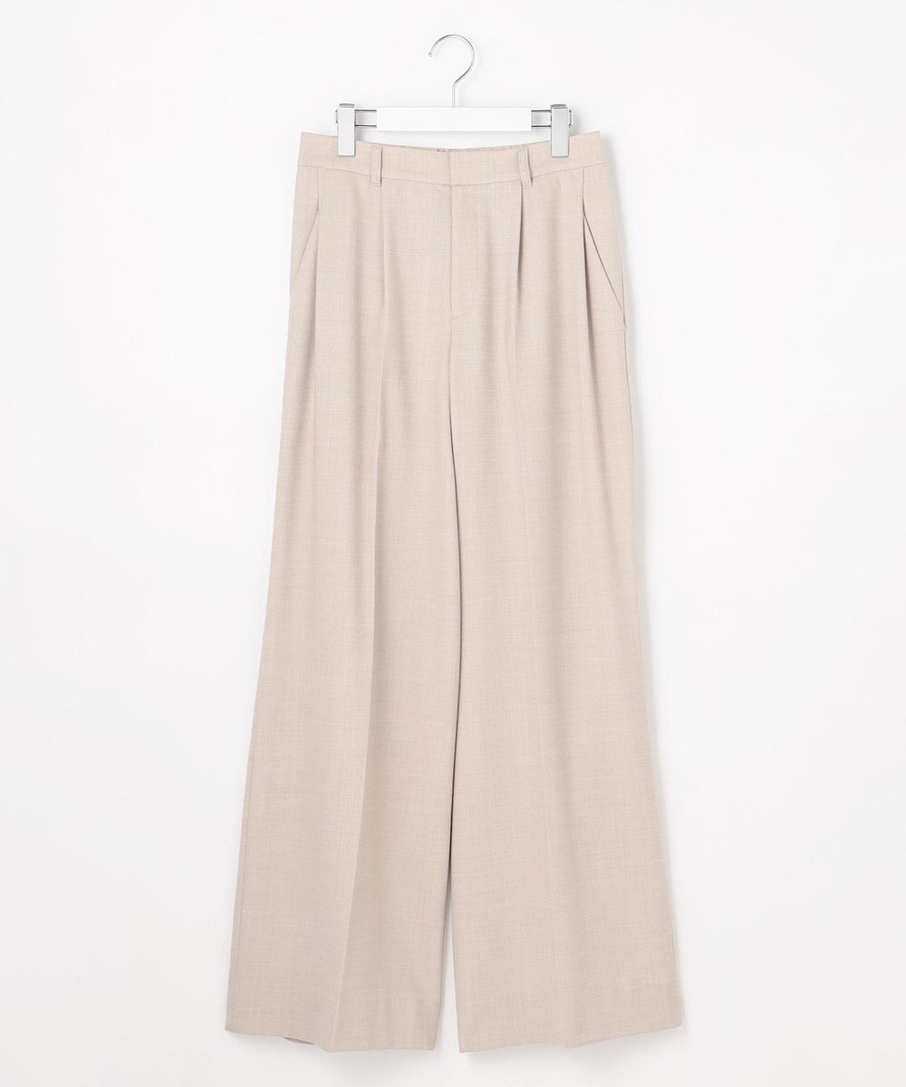 自由区 【SHIHOさん着用】ソフトウールブレンドワイド パンツ 