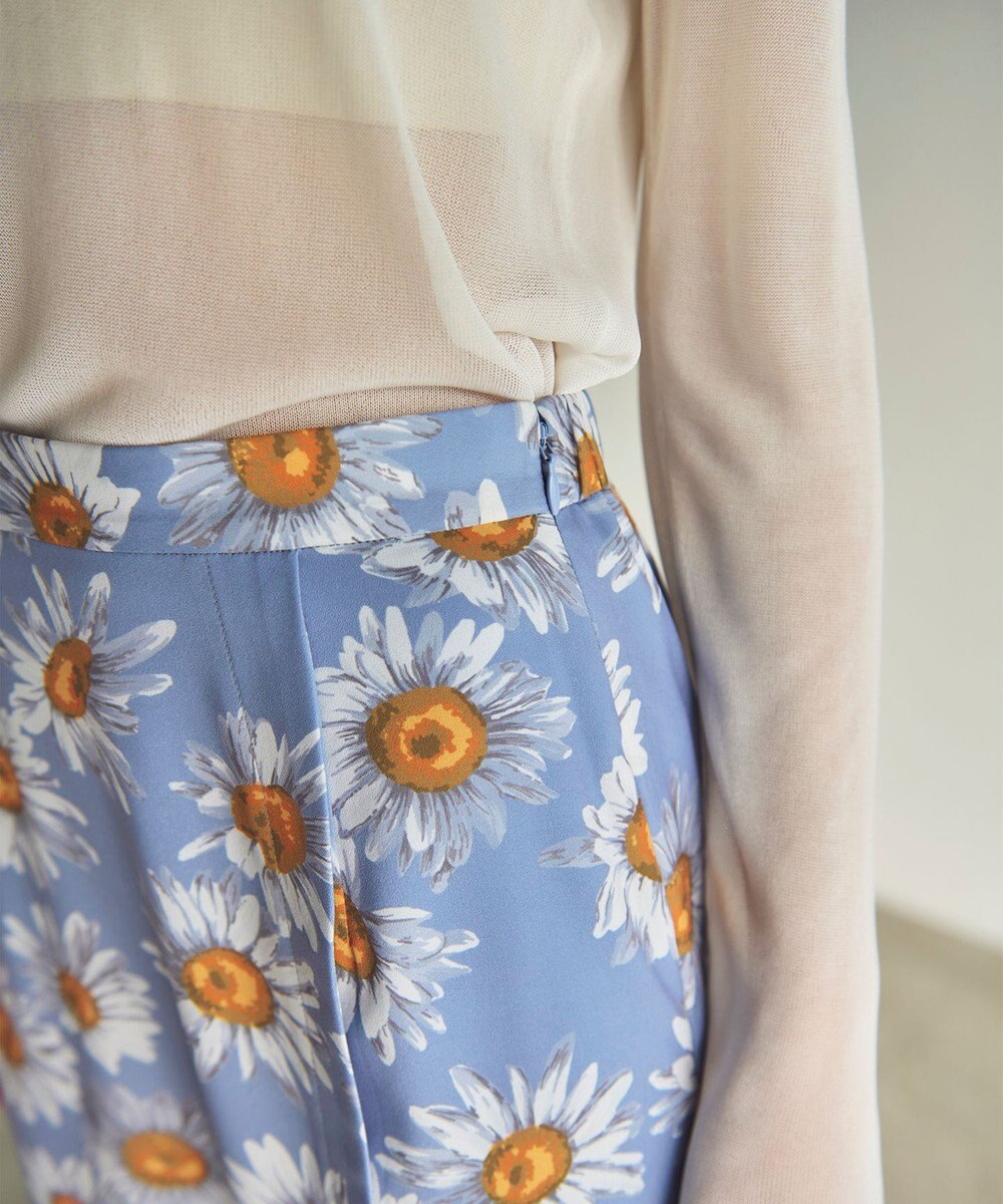 GRACE CONTINENTAL マーガレットフラワープリントスカート 