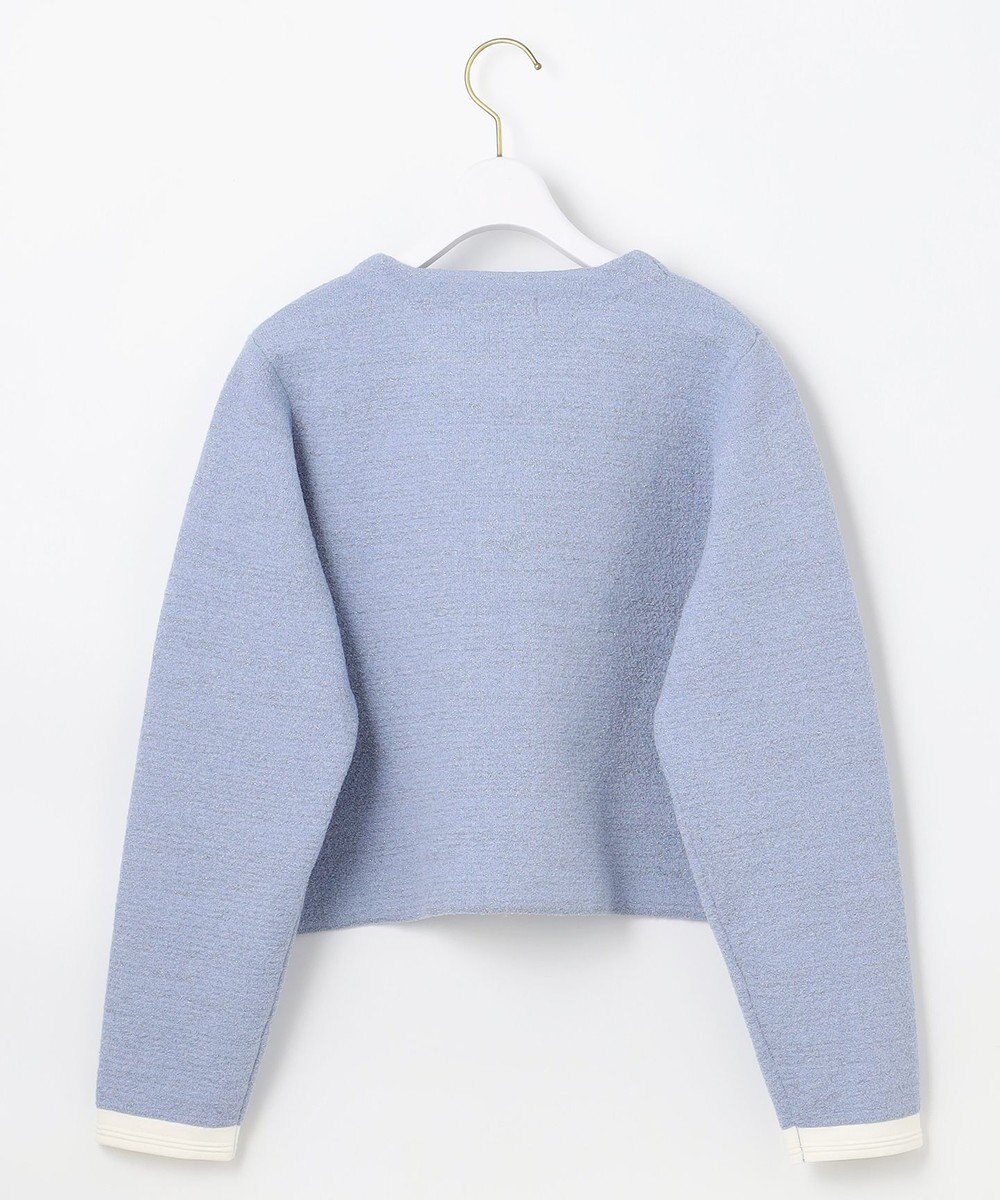 ANY SIS L バイカラーラメニット カーディガン 