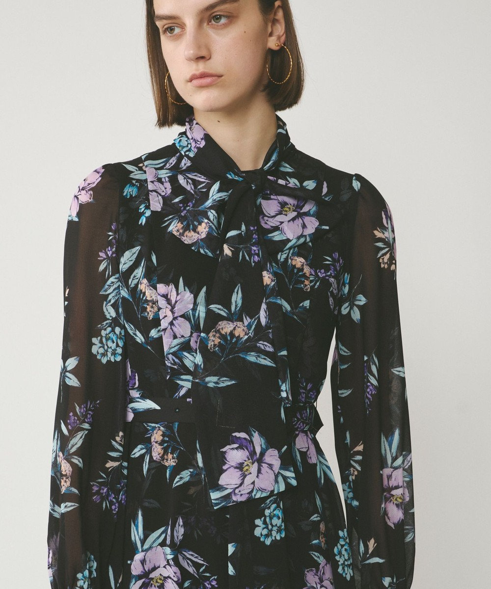 GRACE CONTINENTAL フラワーレイヤーワンピース 