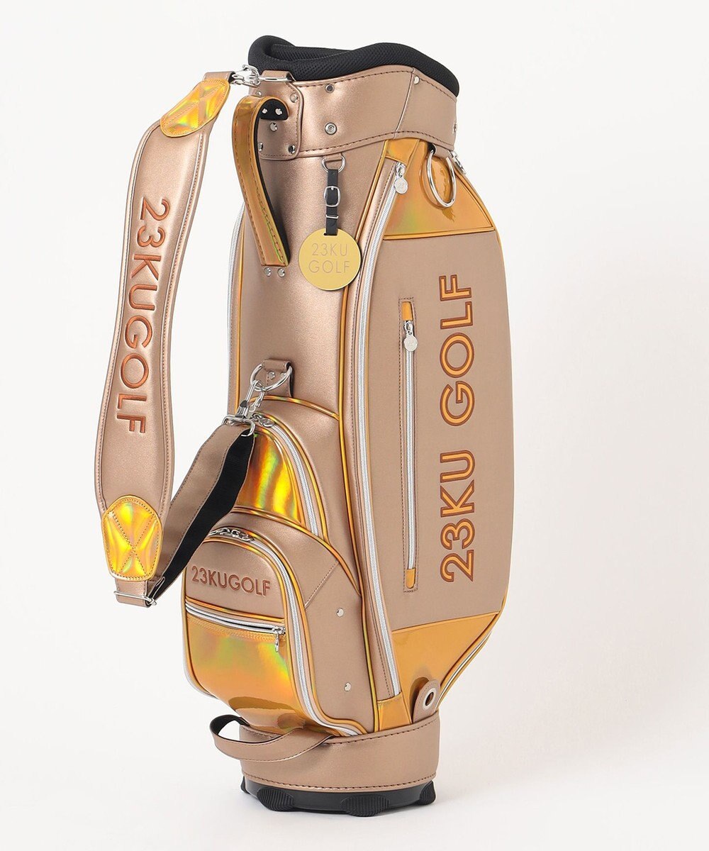 23区GOLF 主役級の華やかさ【UNISEX】ホログラム キャディバッグ 見た目・収納力・機能性抜群 ラウンドに最適！ 
