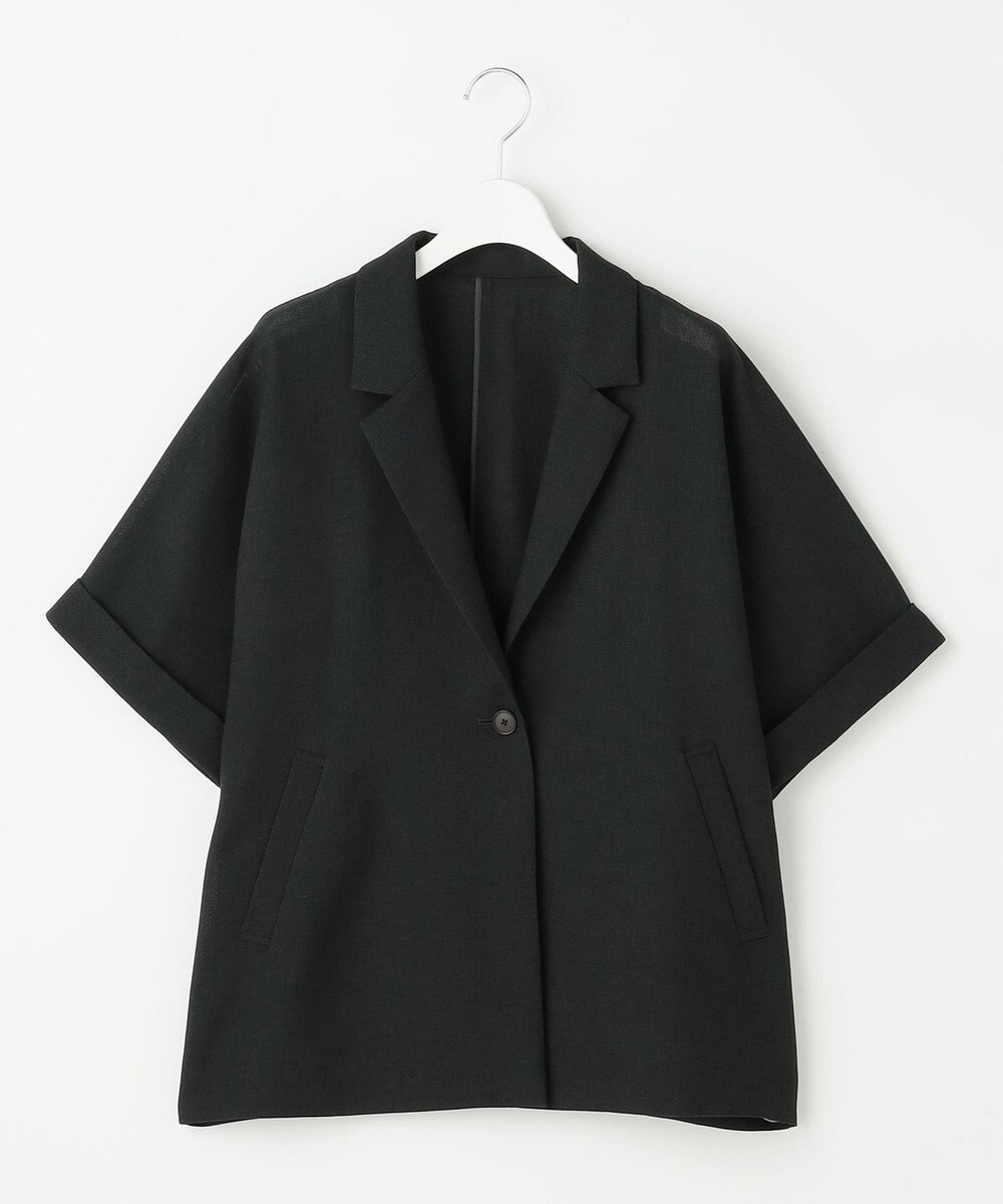 自由区 L 【人気素材・NEWアイテム】ラスティックメッシュハーフスリーブ ジャケット 