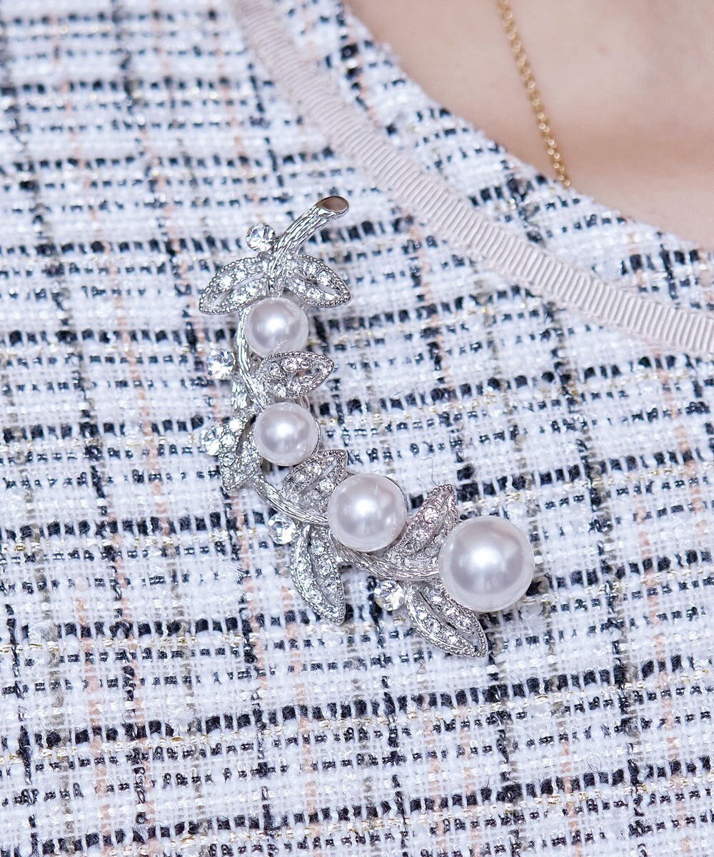 Tiaclasse リーフパール ブローチ 