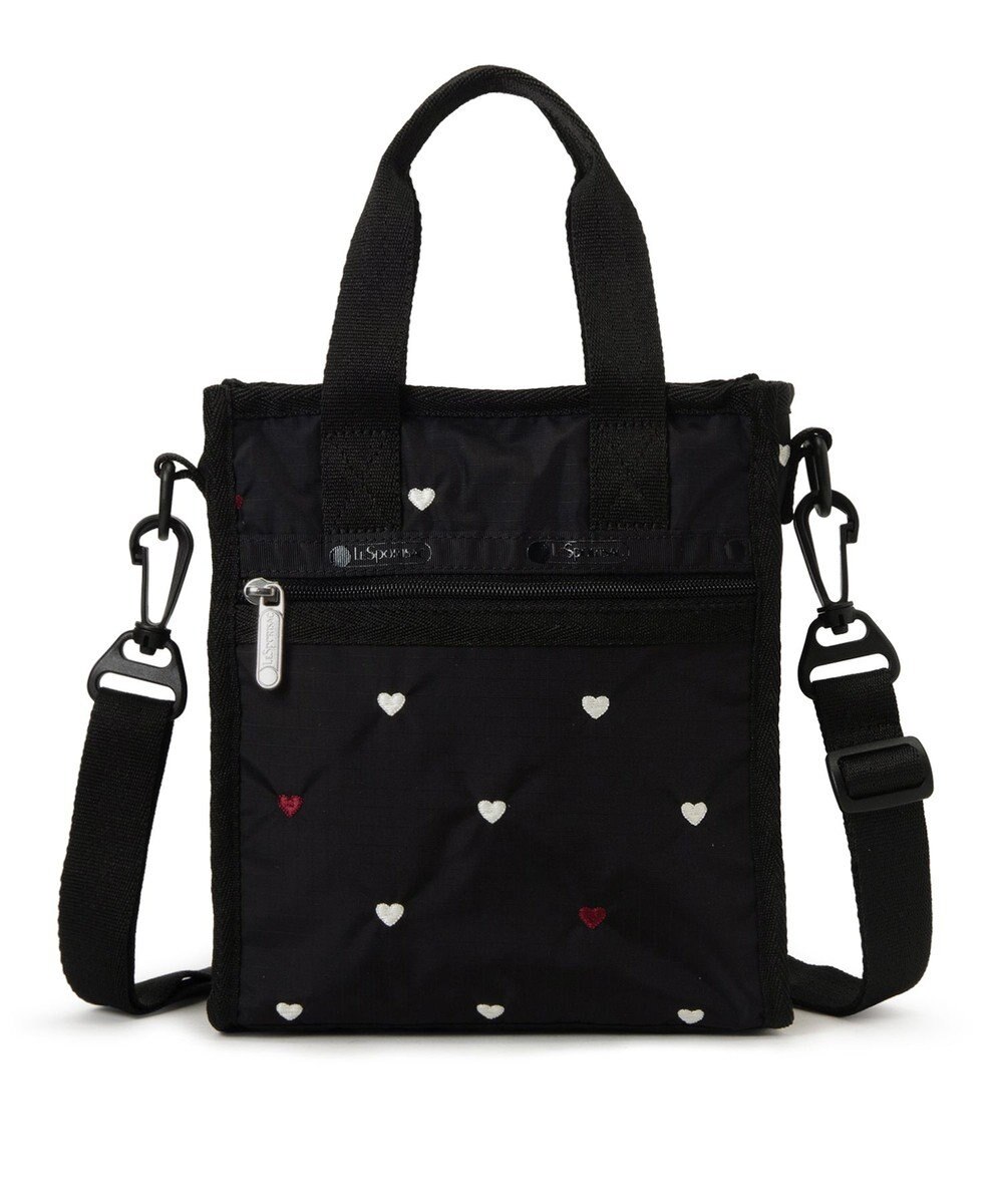LeSportsac MINI N/S TOTE/レッド/ホワイトハートEMB 