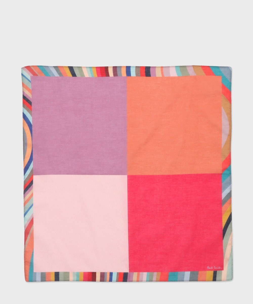 Paul Smith Swirl Edge Color Block ハンカチ 