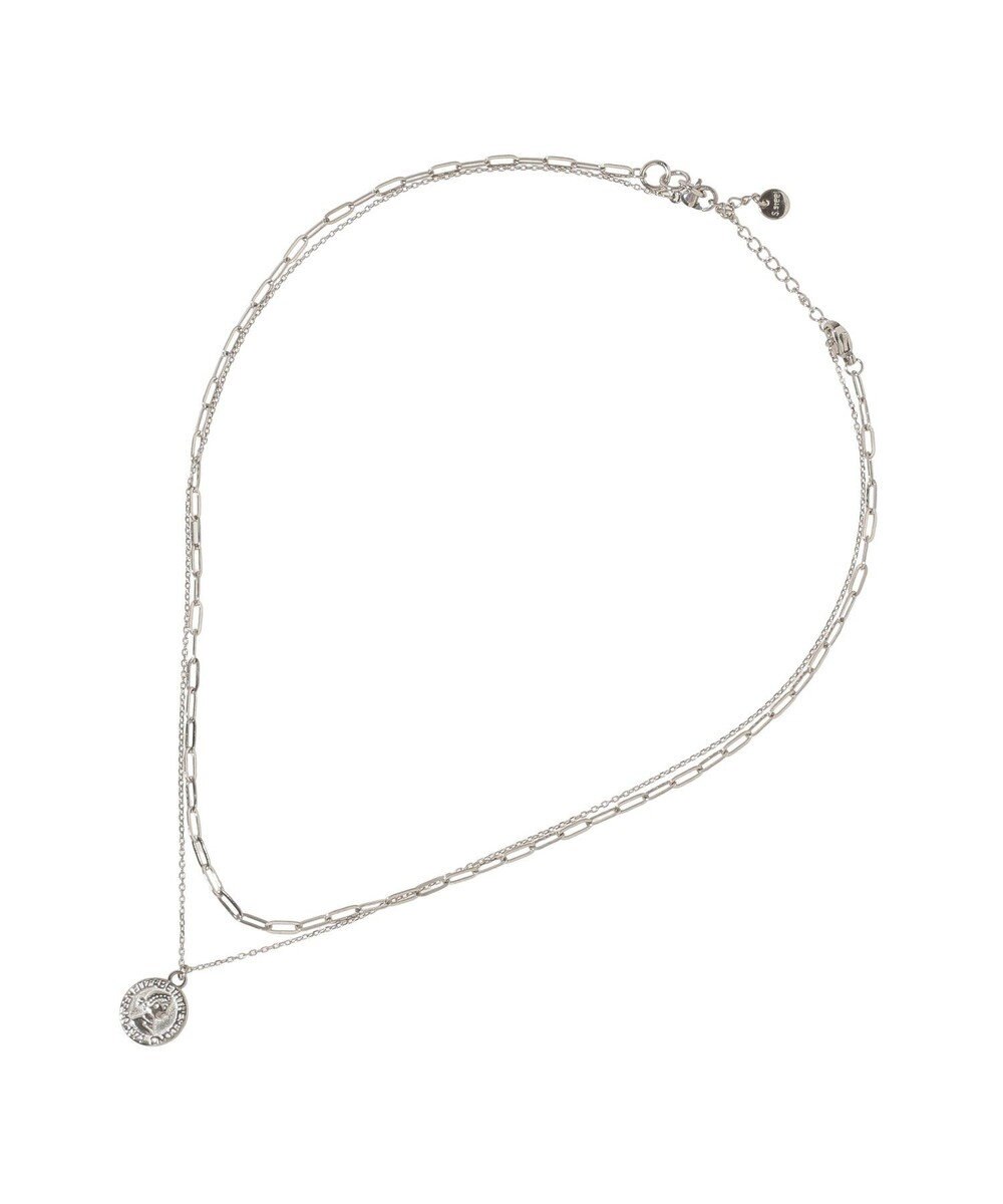 earth music&ecology 【ステンレス】2SETコインネックレス 