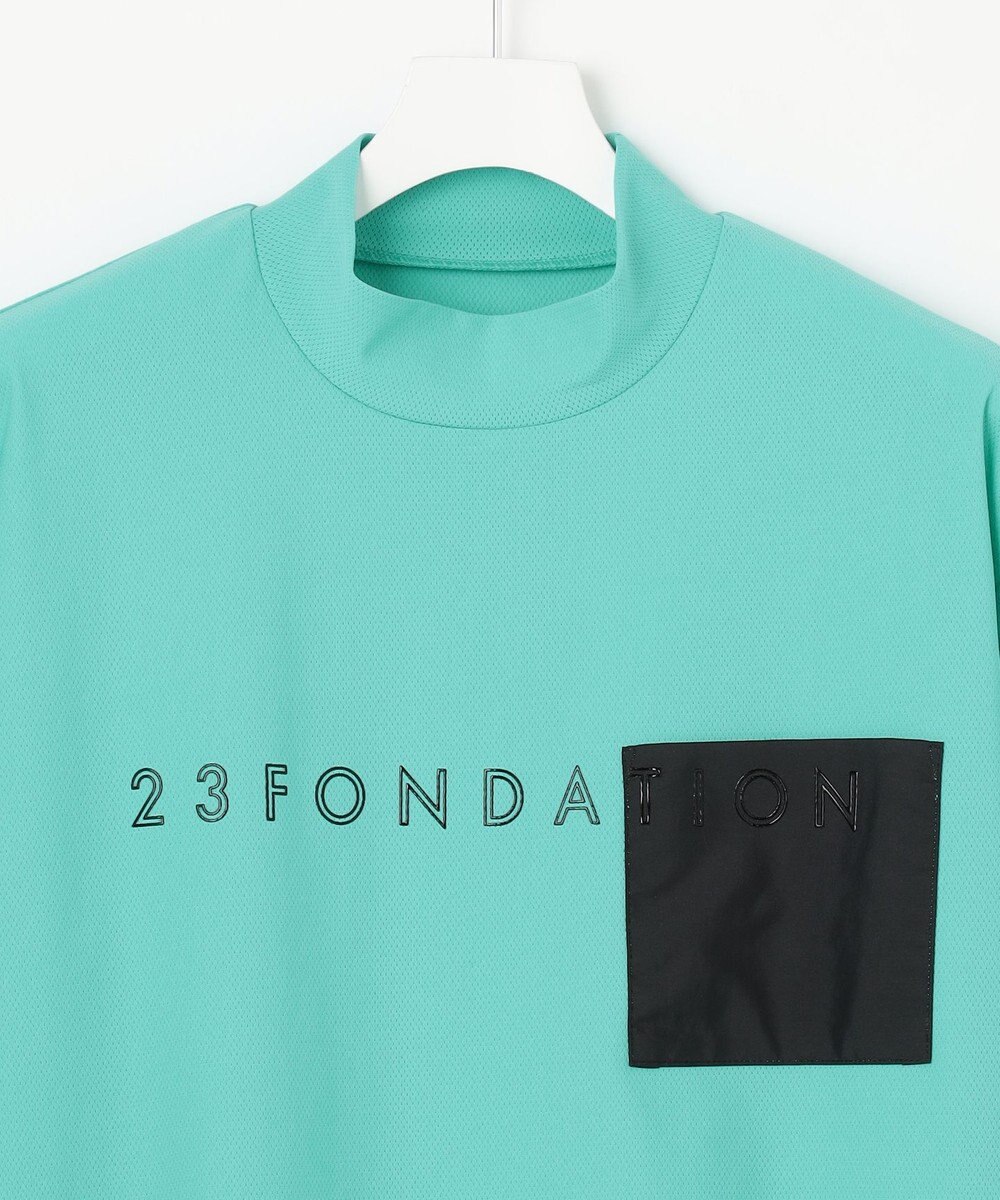 23区GOLF 【23Fondation/MEN】ストレッチメッシュ モック 
