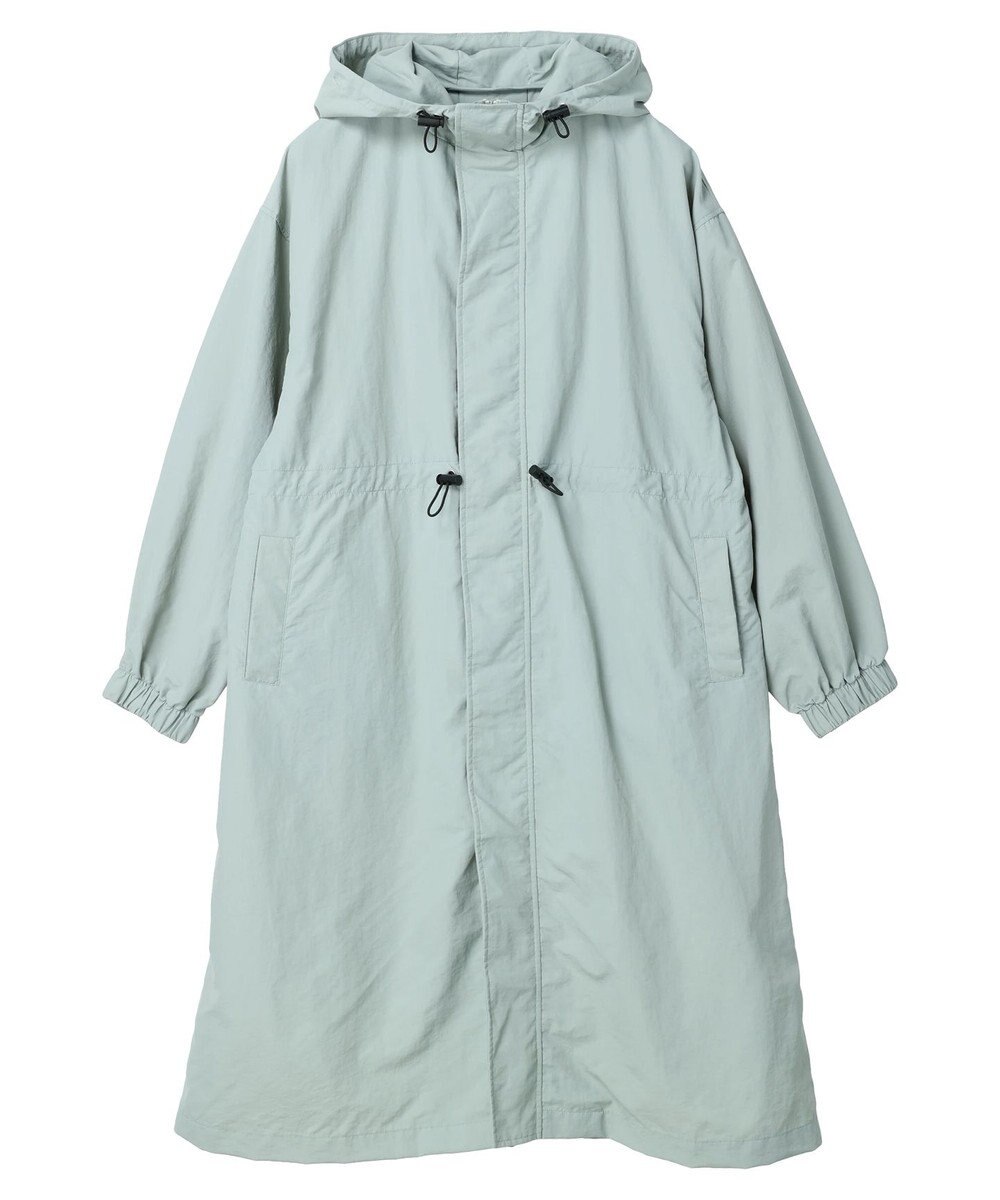 Green Parks フーデットロングコート 