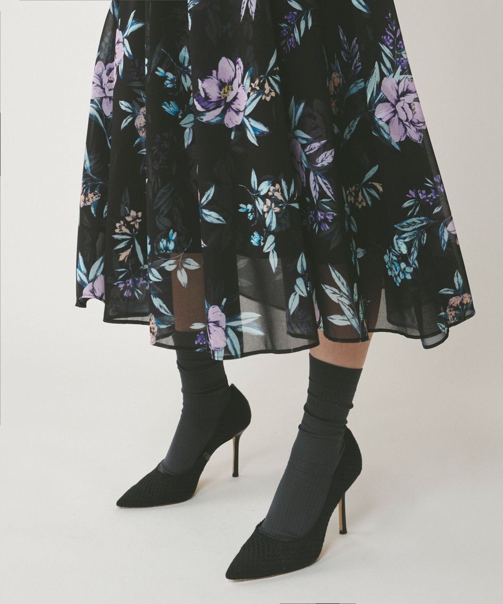 GRACE CONTINENTAL フラワーレイヤーワンピース 