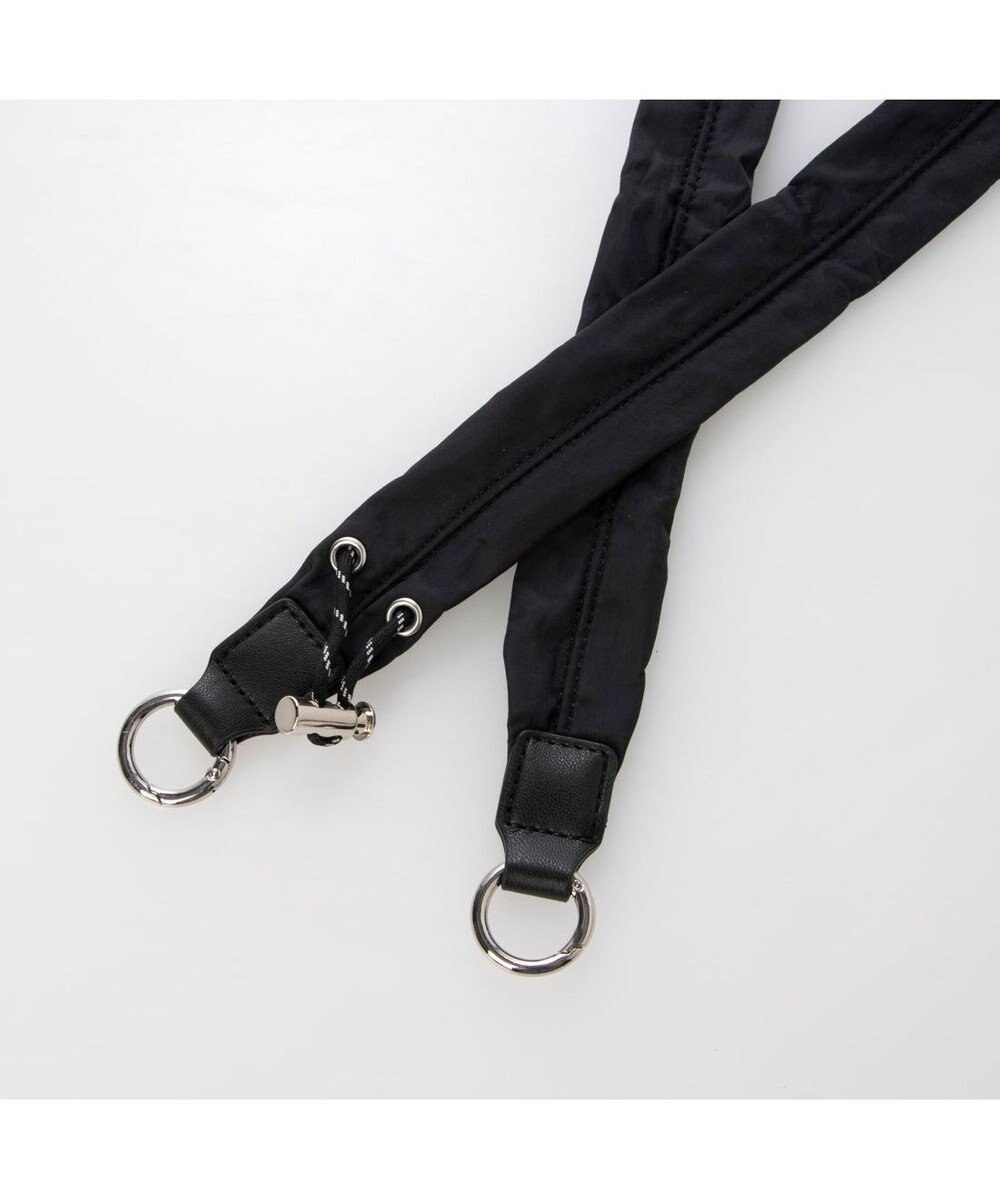 UNBILLION カシュカシュ cachecache / ミニポーチ付きギャザーショルダーナイロンバッグ 