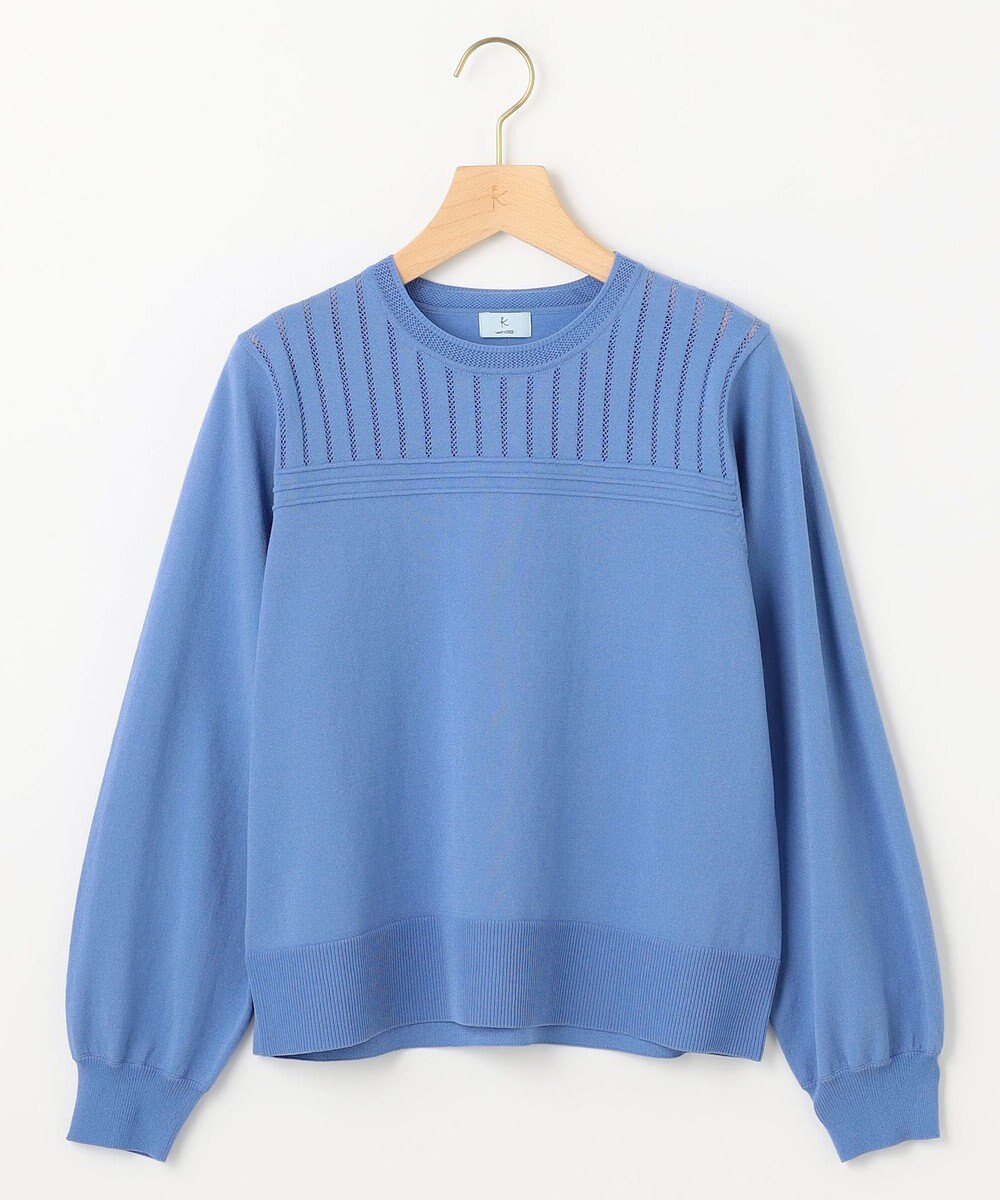 組曲 S 透かし柄 ニットプルオーバー 