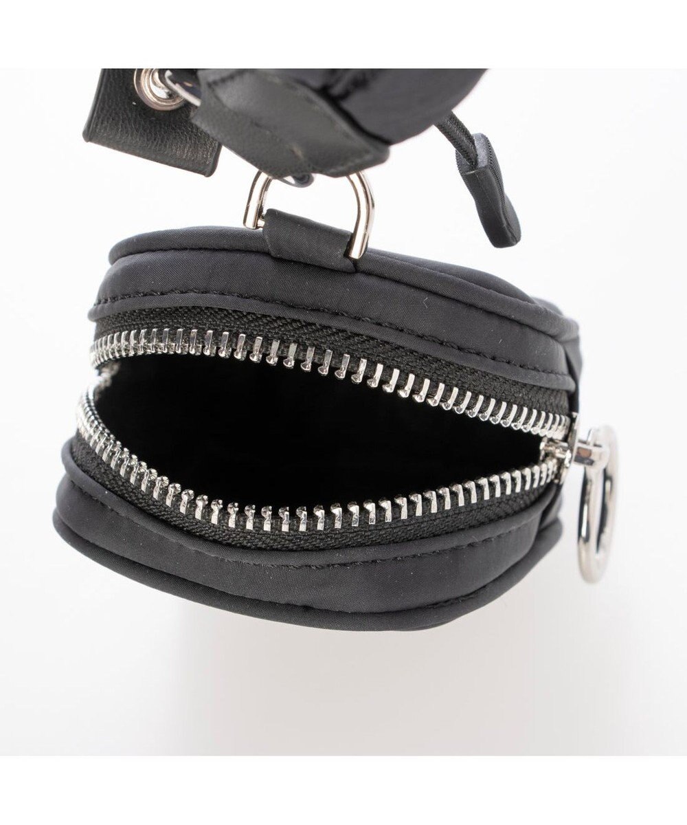 UNBILLION カシュカシュ cachecache / ミニポーチ付きギャザーショルダーナイロンバッグ 