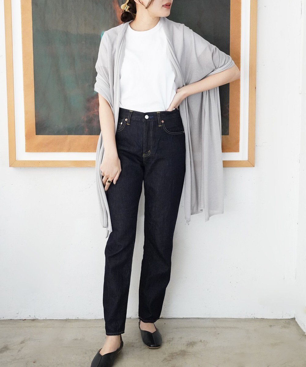 TOQUE 〈大草直子さんアドバイザー〉ウォッシャブルシルク×コットン大判ニット ストール 