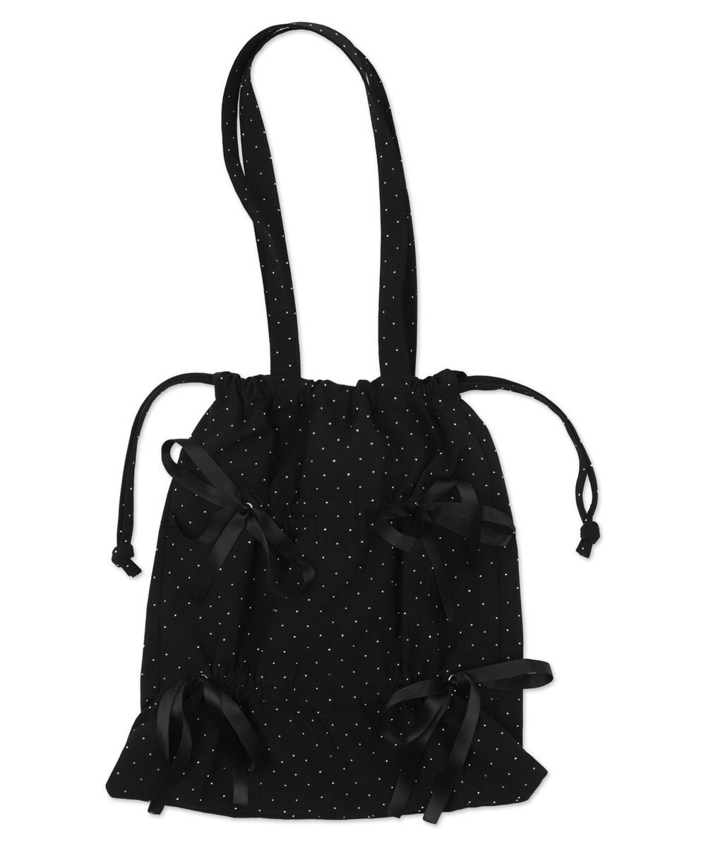 WEGO ドロストリボンギャザートート 