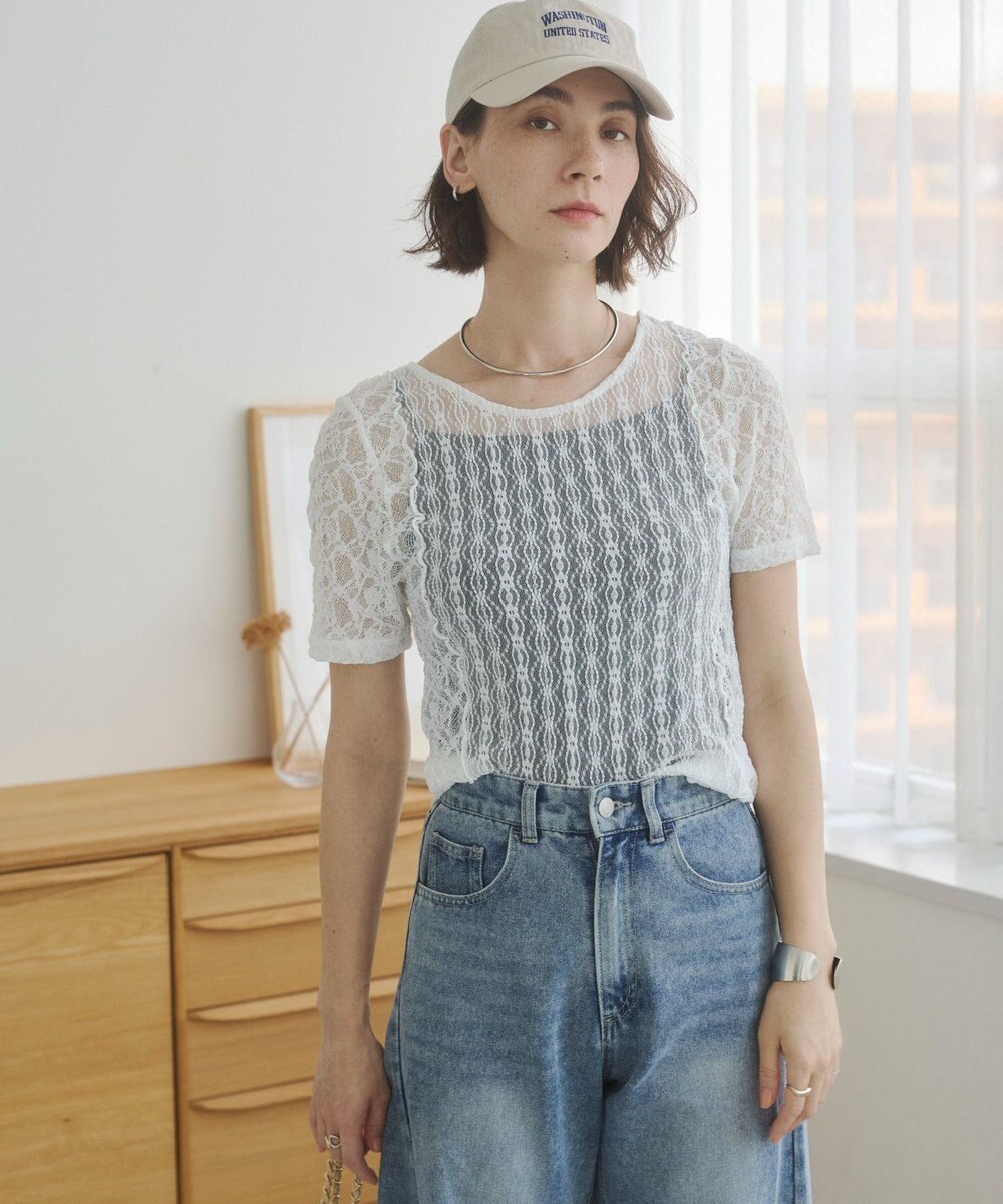 WEGO 【ANGIE VINTAGE】レースTシャツ 