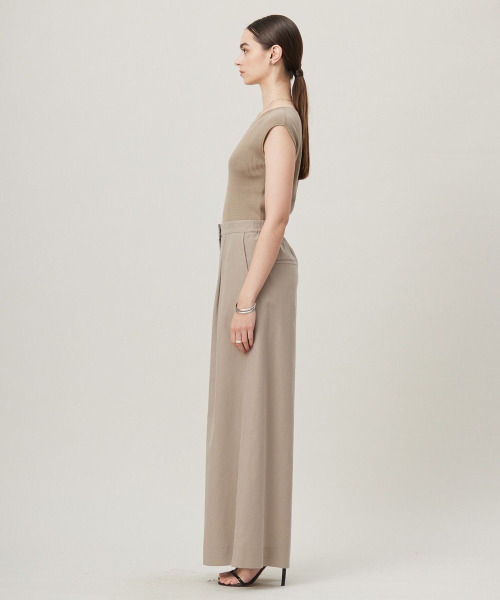 ICB 【洗える】オーガニックコットンリブ ノースリーブニット 