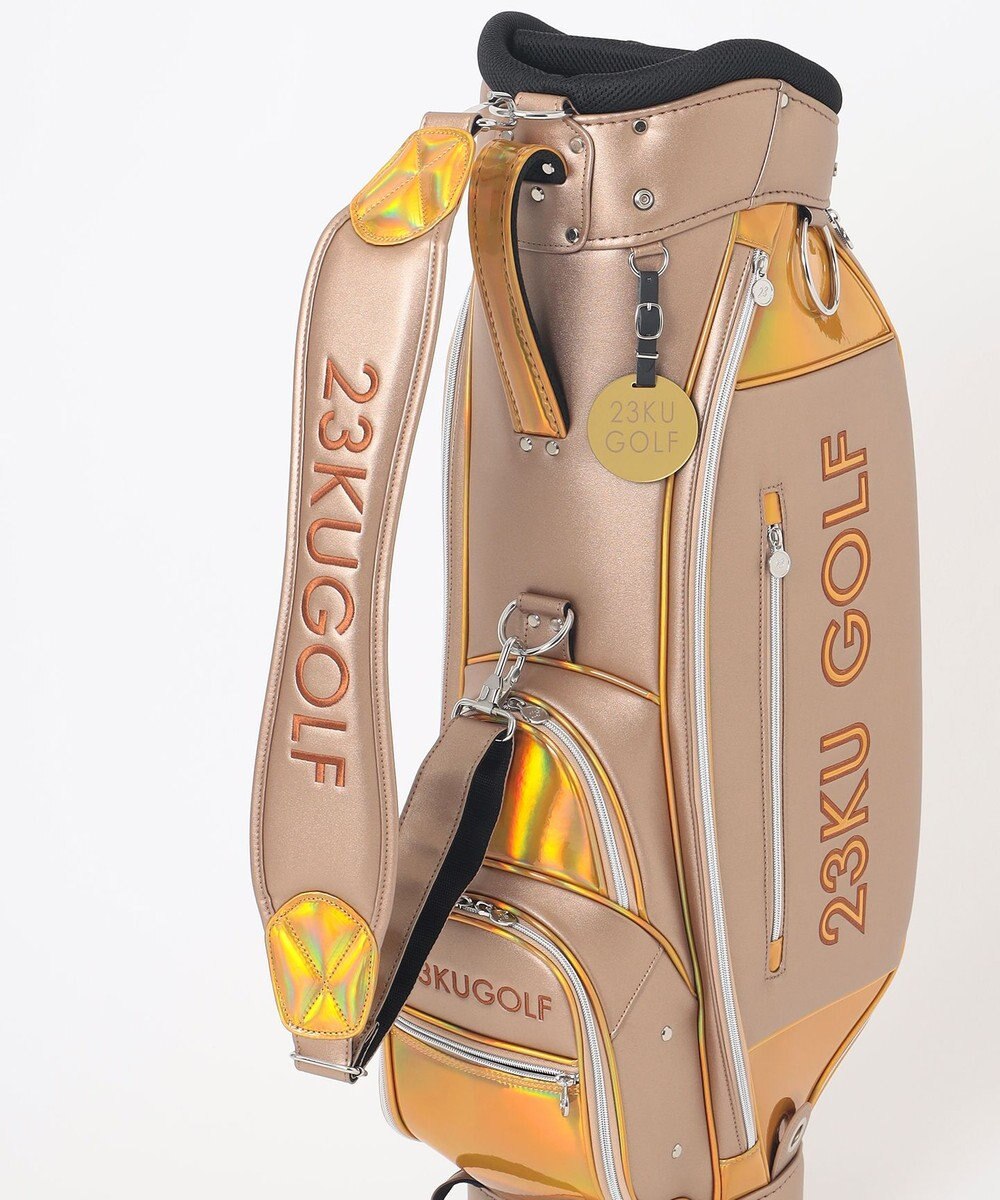 23区GOLF 主役級の華やかさ【UNISEX】ホログラム キャディバッグ 見た目・収納力・機能性抜群 ラウンドに最適！ 