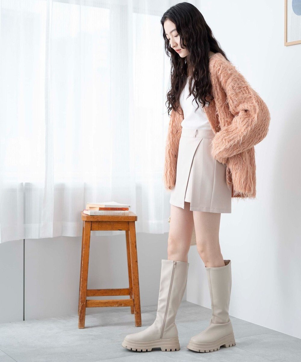 WEGO スリットレイヤードスカパン 