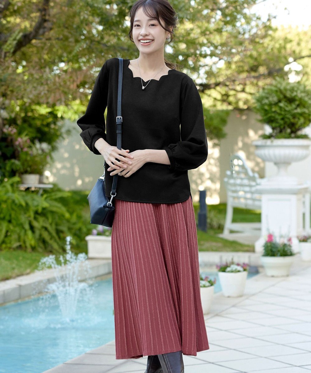 Tiaclasse ラメニットスカート 