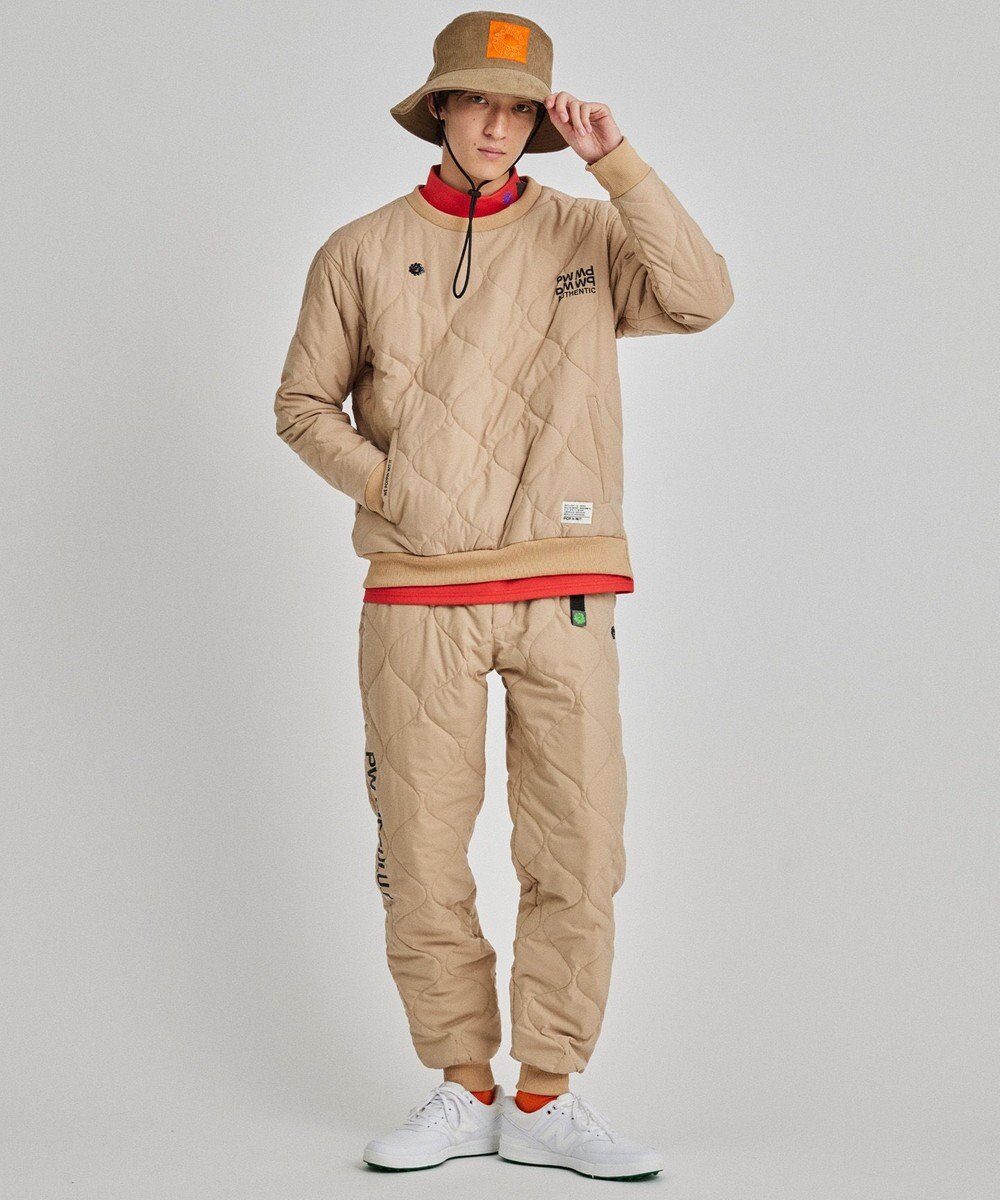 PW CIRCULUS 【MEN】ひょうたんキルト中綿ワイドジョガーパンツ 