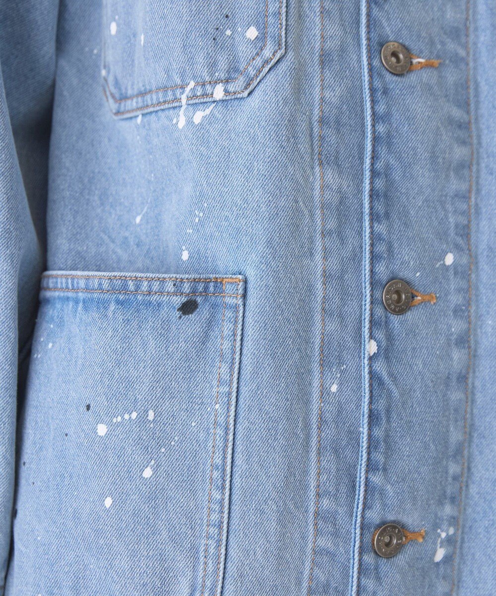 AMERICAN HOLIC ペイントデニムカバーオールジャケット 