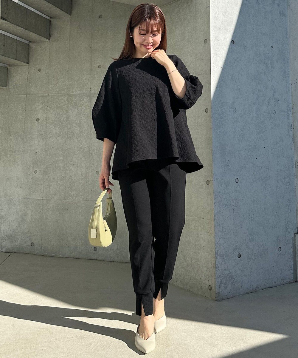 UNFILO L ジャガードブラウス 