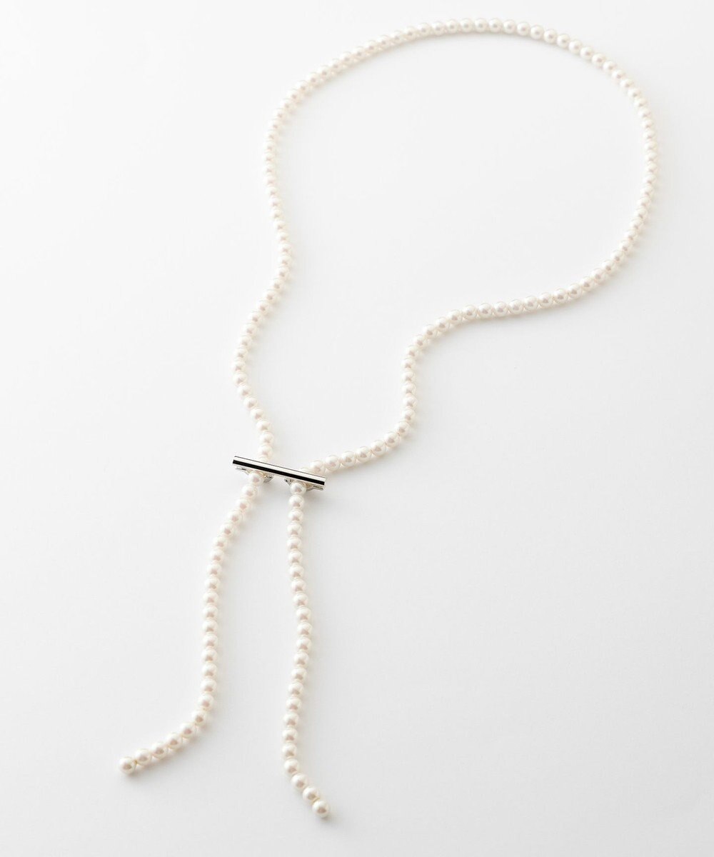 23区 クリップ パール ラリエット ネックレス 