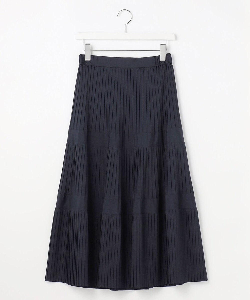 ANY SIS L プリーツ切替 スカート 