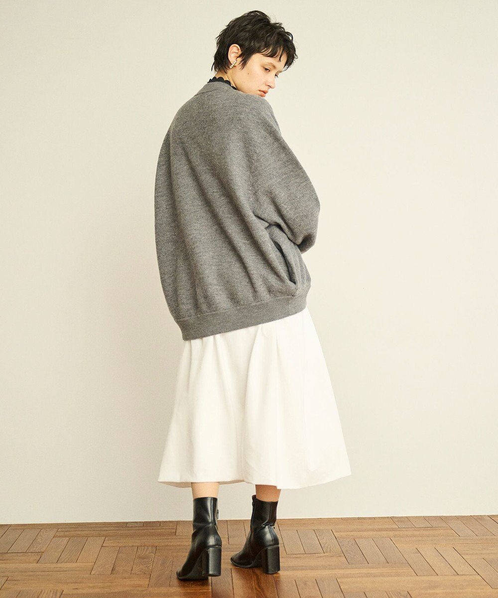 #Newans 【セレモニーにも】バルーンフレアニットスカート 