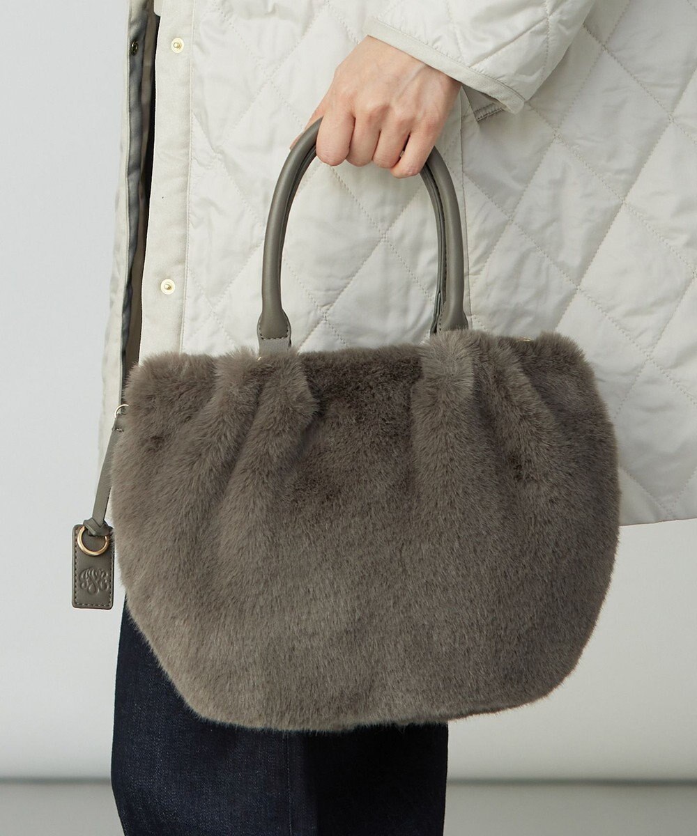 J.PRESS LADIES 【2way】エコファー バッグ 