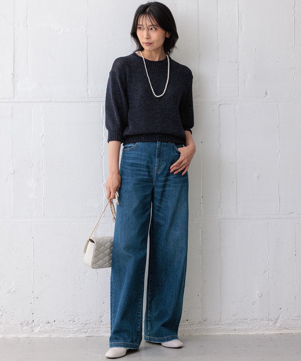 23区 【洗える】ルレックスバルキー ラメニット 