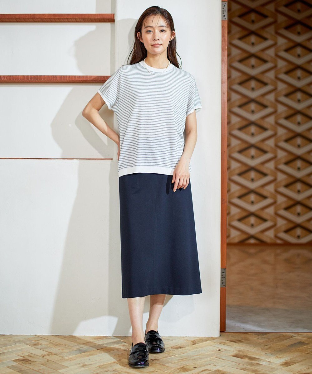 J.PRESS LADIES 【洗える】ライトカルゼハイゲージ スカート 