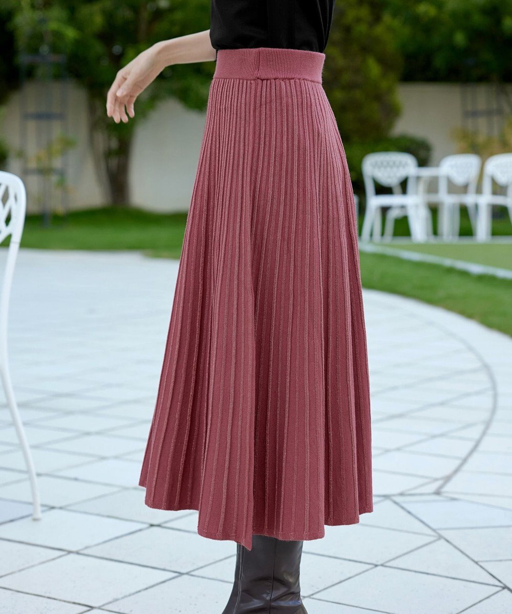 Tiaclasse ラメニットスカート 