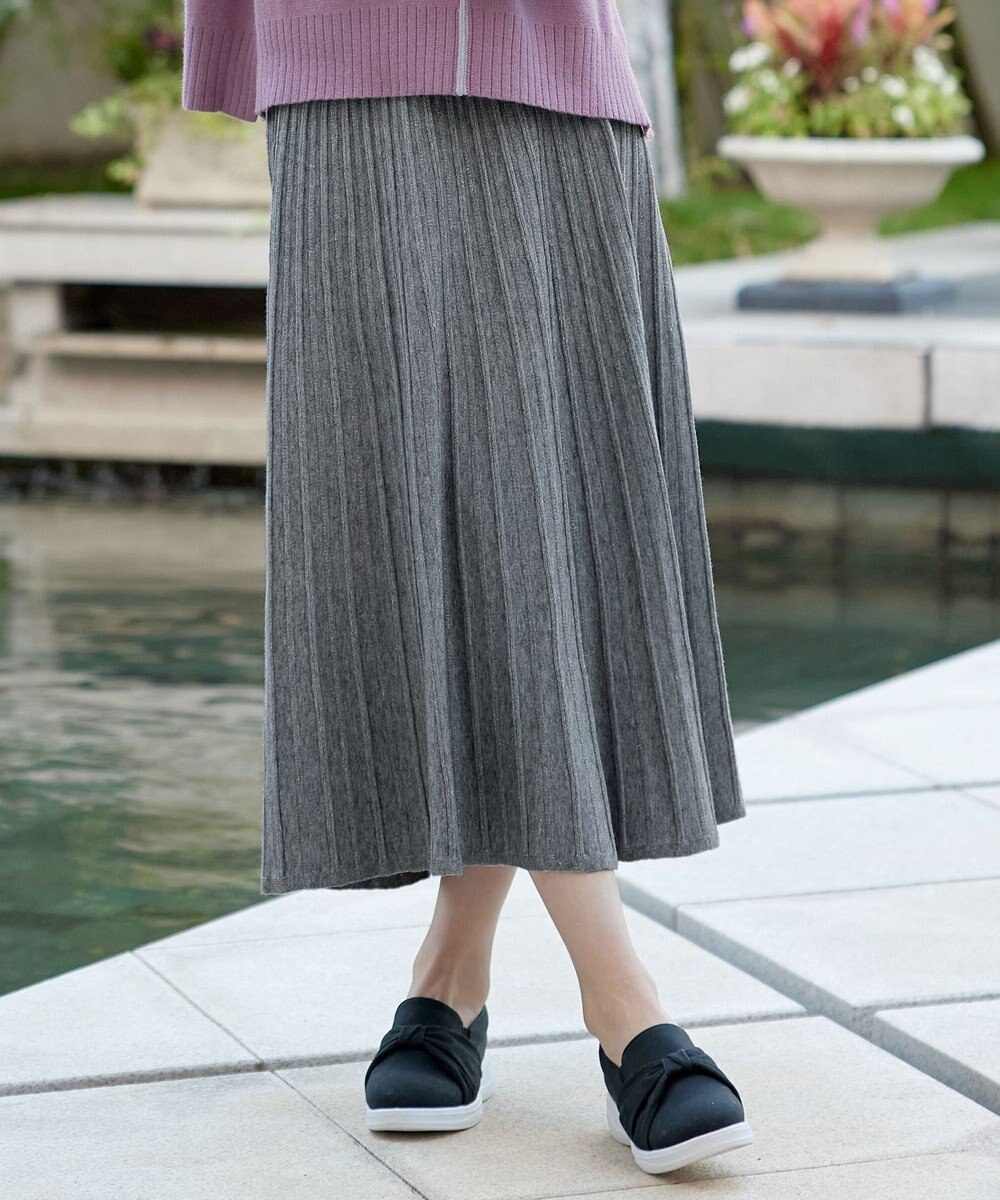 Tiaclasse ラメニットスカート 