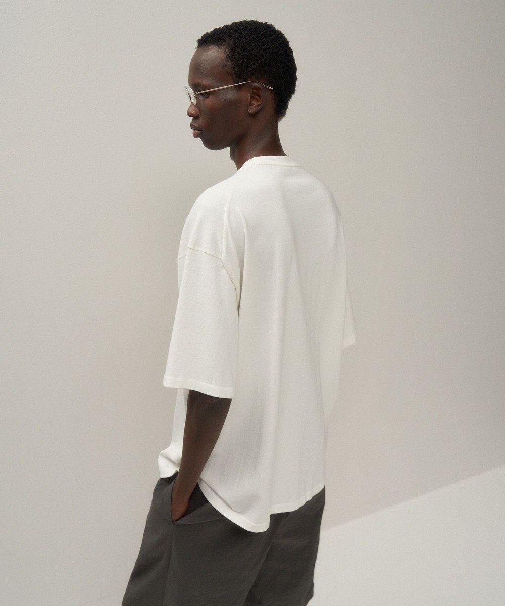 ATON FRESCA KNIT | ハーフスリーブクルーネックセーター - UNISEX 