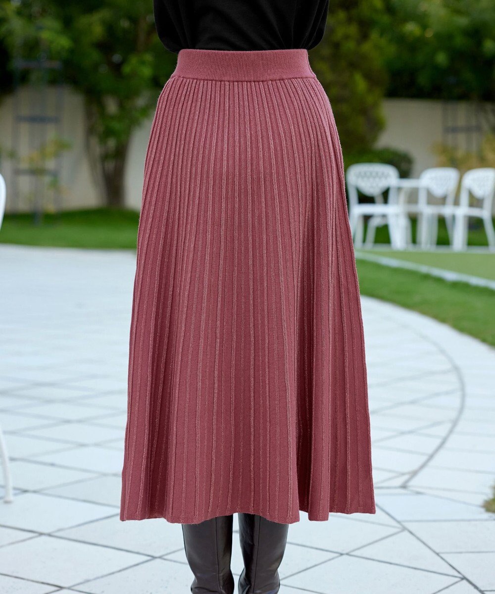 Tiaclasse ラメニットスカート 